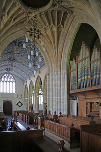 Ansicht der Kirche von Axbridge - Innenansicht von English School