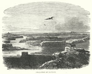 Verwüstung Babylons (Gravur) von English School