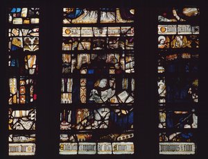 Detail aus einem der Fenster, Mitte des 15. Jahrhunderts