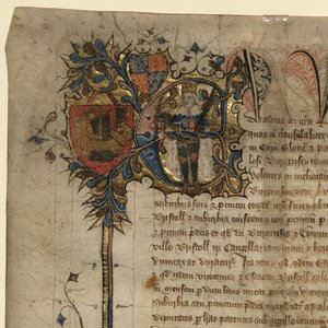 (Detail) von Edward III aus der Großen Freiheitsurkunde