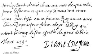 Diane de France von English School