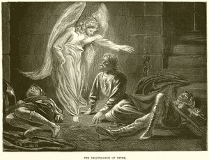 Die Befreiung des Apostels Petrus durch einen Engel des Herrn, aus dem Gefängnis des Königs Herodes