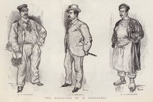 Verkleidungen des Pariser Polizeidetektivs Gustave Rossignol