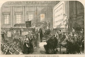 Preisverleihung an Schüler der Armenschule in Exeter Hall, Strand, London