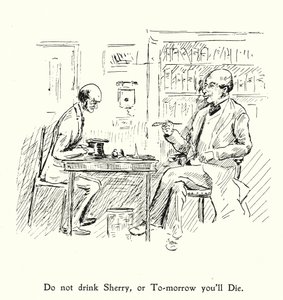 Trinke keinen Sherry, oder du wirst morgen sterben; Iss, trink und sei fröhlich, denn morgen sterben wir von English School