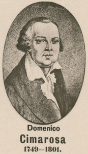 Domenico Cimarosa (Gravur) von English School