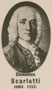 Domenico Scarlatti (Gravur) von English School