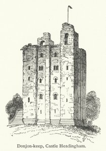 Bergfried, Burg Headingham von English School