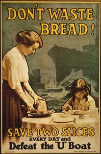 "Verschwende kein Brot", WWI-Plakat