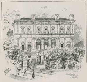 Dorchester House, Park Lane, London, die Residenz von Shahzada Nasrullah Khan von English School