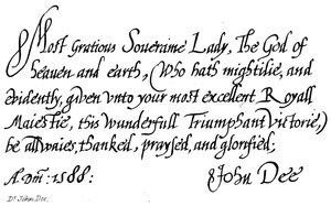 Dr. John Dee von English School
