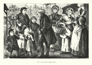 Dr. Johnsons Buße (Gravur) von English School
