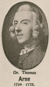 Dr Thomas Arne (Gravur) von English School