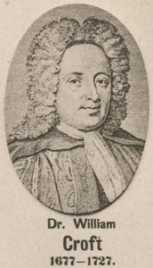 Dr William Croft (Gravur) von English School