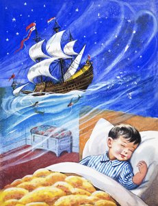 Träumend von Segelschiffen