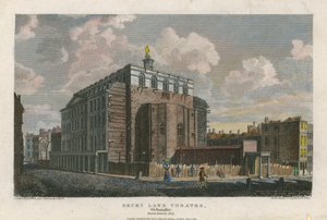 Drury Lane Theatre, Westminster, London; abgebrannt 1809 von English School