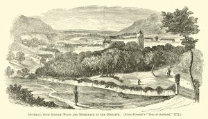 Dunkeld, mit Birnam Wood und Dunsinane in der Ferne