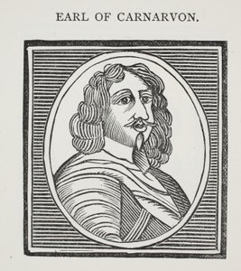 Earl of Carnarvon, Illustration aus Chap-books des achtzehnten Jahrhunderts von John Ashton, veröffentlicht 1882