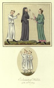 Kirchliche Gewänder des 13. Jahrhunderts von English School