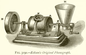 Edisons Original-Phonograph von English School