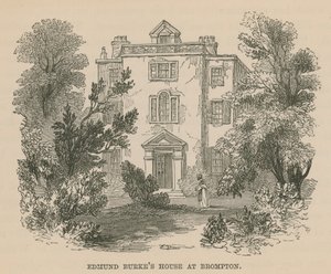 Edmund Burkes Haus in Brompton, London von English School