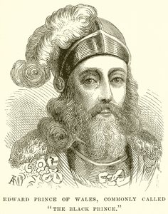 Edward Prinz von Wales, allgemein Der Schwarze Prinz genannt von English School