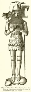 Efigie von Edward dem Schwarzen Prinzen von English School