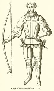 Abbild von Guillaume le May. 1480 von English School