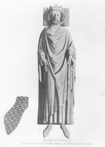 Abbild von König Heinrich III. (1207-72) von seinem Denkmal in der Kapelle von Edward dem Bekenner von English School