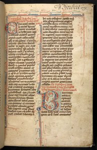 Text mit einer illuminierten Initiale 