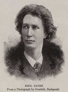 Emil Sauer (Gravur) von English School