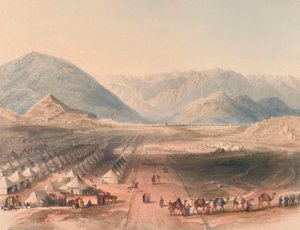 Lager der Kandahar-Armee unter General Nott vor den Mauern von Kabul