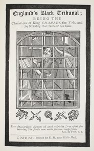 Englands Schwarzes Tribunal, Illustration aus Chap-books des achtzehnten Jahrhunderts von John Ashton, veröffentlicht 1882
