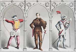 Englische Militäruniformen Mitte des 15. Jahrhunderts, aus 