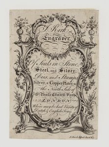 Siegelgraveure, J Kirk, Visitenkarte von English School