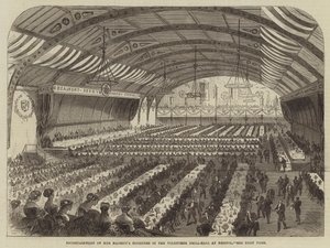 Unterhaltung der Minister Ihrer Majestät in der Freiwilligen-Drill-Halle in Bristol von English School