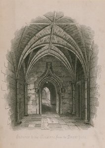 Eingang zu den Kreuzgängen vom Deans Yard, Westminster Abbey, London von English School