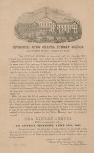 Episcopal Jews Chapel Sonntagsschule von English School