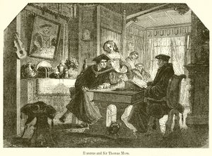 Erasmus und Sir Thomas More von English School