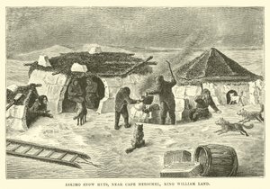 Eskimo-Schneehütten, nahe Kap Herschel, King-William-Land von English School