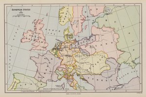 Europäische Staaten im Jahr 1792 von English School