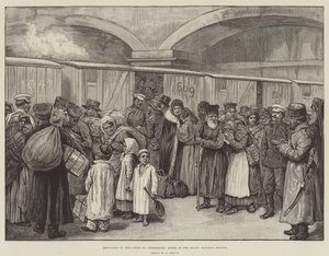 Vertreibung der Juden aus St. Petersburg, Szene am Baltischen Bahnhof