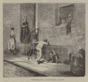 Außenansicht eines Kellers in Manchester