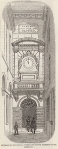 Außenansicht der zentralen Telegraphenstation, Pounders Court, Lothbury von English School
