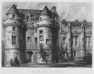 Falkland Palace (Gravur) von English School