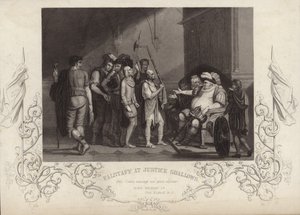 Falstaff bei Justice Shallow von English School