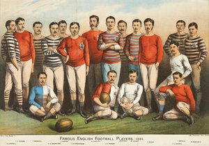Berühmte englische Fußballspieler von 1881, aus Boys Own