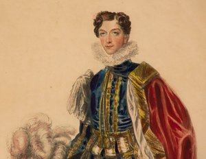 Modeplatte zur Krönung von König George IV von English School