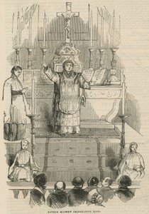 Pater Theobald Mathew feiert Messe