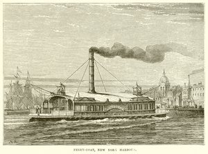 Fähre, Hafen von New York von English School
